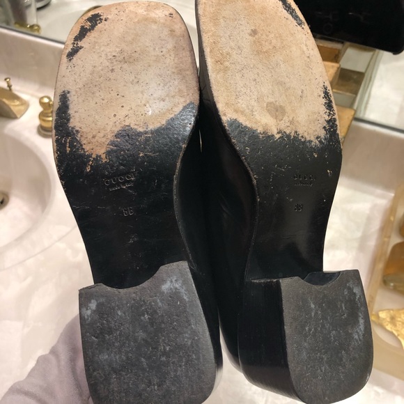 Gucci loafers, women’s black, horsebit detail, Sz 8, Timeless Classic! - Picture 10 of 13